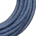 Textilkabel Für Lampen – 3-adrig, Jeans-Optik, 5 Meter, Made In Italy, Perfekt Für Pendelleuchten & Vintage-Look