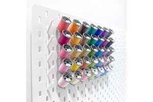 The Good Idea | 10 Pack Thread Holders for IKEA Skadis Pegboard | Sewing Bobbin Threading Needle Scissors Accessories Bracket Wall Mount Hook (10)