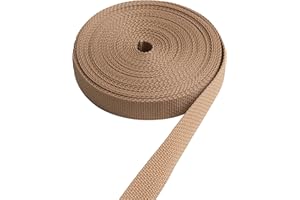 IPEA Super Resistant Polypropylene Roller Blind Belt - 7.5 Meters Length - Made in Italy - Rope for Windows and Doors - Width 20 mm - Beige