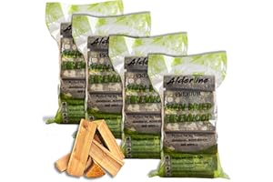 Alderline Kiln Dried Firewood Logs for Fireplace, Firepit, Chiminea, Campfires, Pizza Ovens and More, 25cm