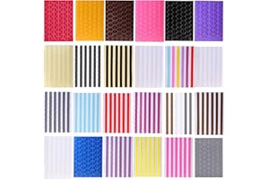 mengger 2448Pcs Coins Photo Autocollant adhésifs Transparent Kraft Couleur Papier pour Album Photo Scrapbook Brochure de Bricolage