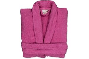 BOSKIMO Peignoir de Bain Unisexe 100% Coton - Peignoir Doux et Absorbant pour Homme et Femme - Avec Capuche