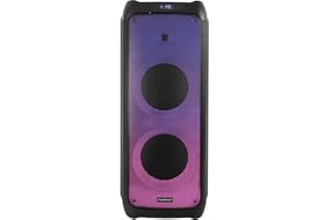 Madison - MAD-VEGAS120 - Głośnik 2x10" 800W z Bluetooth, USB i MICRO-SD - Panel przedni podświetlany 172 diodami LED - Czarny