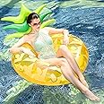 Dmenwei Pool Inflatables for Adults, Inflatable Pool Ring, Water Fun Giant Blow Up Summer Beach Swimming Raft Kids Adults