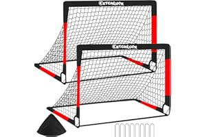 CATCHLUCK Football Goals for Kids Pop Up Goal Football Nets for the Garden 4FT x 3FT Outdoor Training Goal Post with Carry Bag