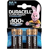 Duracell Ultra Power Typ AA Alkaline Batteries, 4 Per Pack , Packaging May Vary
