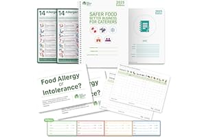 COOKGUARD Safer Food Better Business 2025 Kit for Caterers | Diary, Allergen Posters & Labels | Simplified Food Safety Management for Small Food Businesses