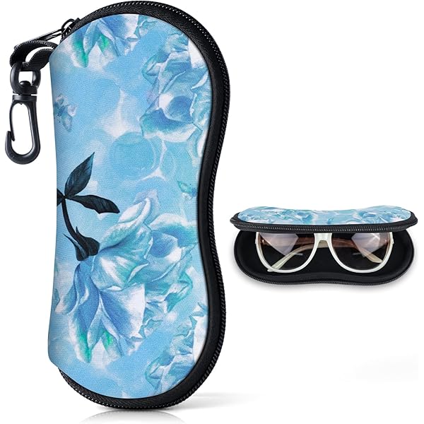 Lot De 2 Étuis à Lunettes Souples En Cuir PU - Motifs Rayures Artistiques - 18x8,5 Cm - Pour Lunettes, Téléphone, Bijoux