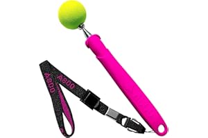 ASCO Target Stick muñequera Extensible para Perros, Gatos, Caballos, Entrenamiento y educación con clickers, de Acero Inoxidable, función telescópica 17 - 73 cm, Rosa AC08TS