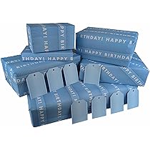 Buy 4 X Birthday Wrapping Paper For En - HUGE 84c X 60c Preiu Eco