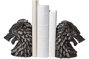 DEPARTMENT 56 Enesco Sujetalibros Lobo casa Stark X2 15cm