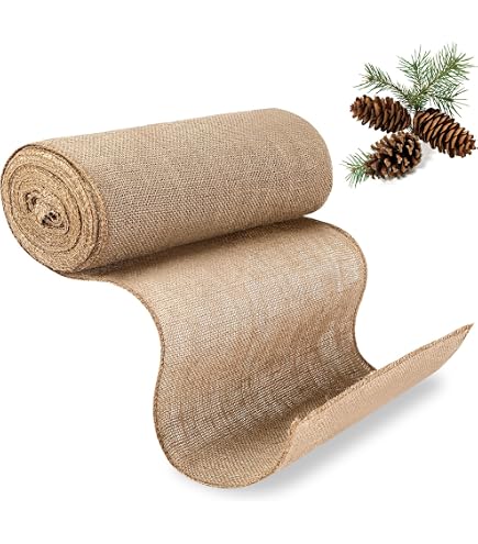 Jute-Tischläufer 180x30 Cm – Naturfarben, Rustikal, Für Hochzeit, Weihnachten, Party-Deko