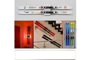 Clipboart® Standard Wall Mount – Bracket – Ski – Touring Skis – Carving Skis – Powder Ski – Alpine Ski – Carver – 360° Wall Mount (Multiplex White)