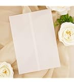 50 Vestes Vélin Puremigo 12.7x17.8cm - Enveloppes Invitation Mariage 105g/m² Pré-Pliées Vert Nature