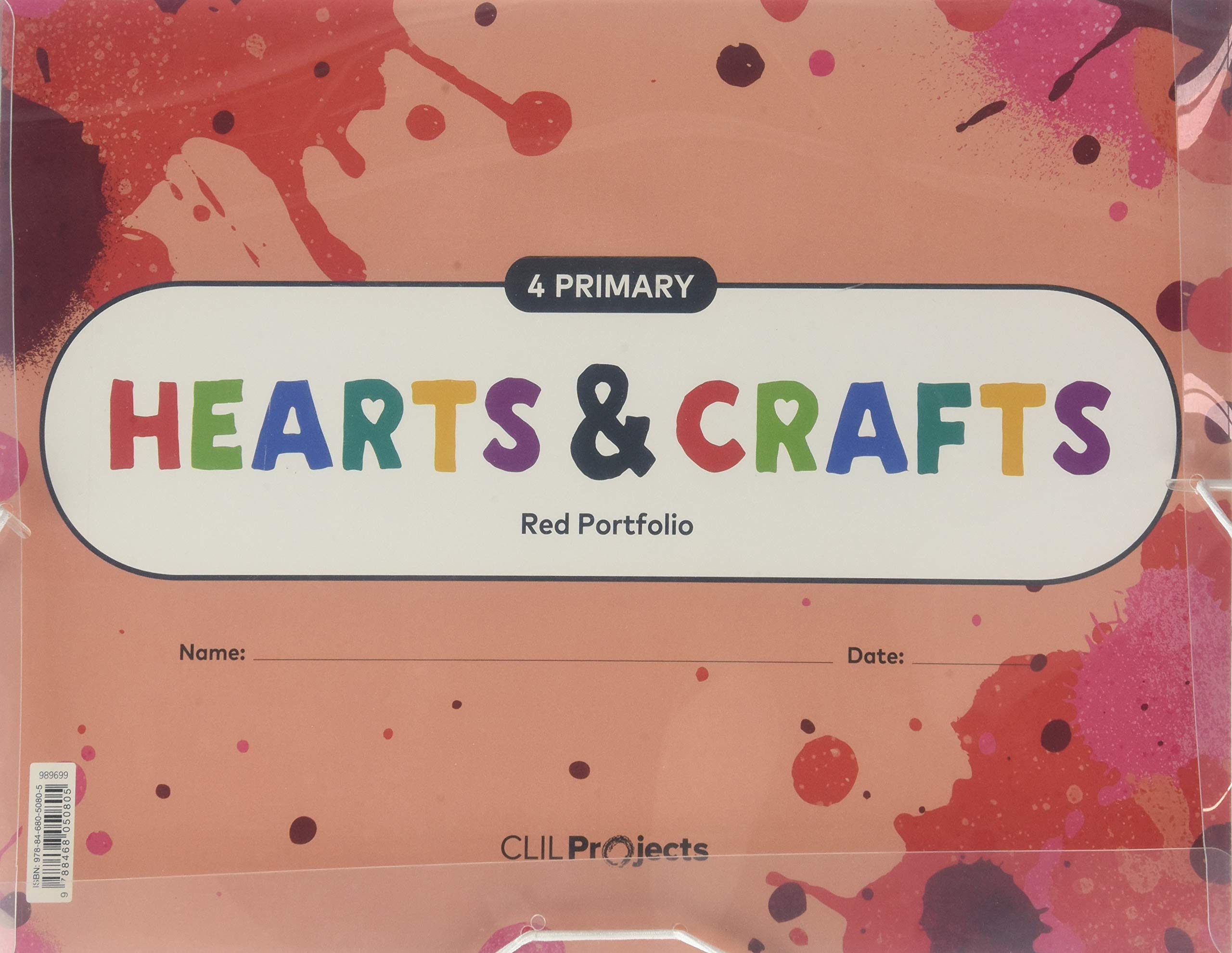 HEARTS & CRAFTS RED NOTEBOOK I 4 PRIMARIA