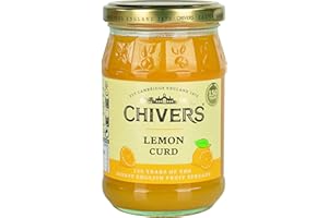 Chivers Lemon Curd Lot de 6 confitures anglaises authentiques pour les amateurs de citrons sucrés Idéal pour le petit déjeuner 320 g