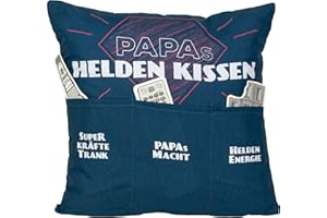 Sofahelden Papas Heldenkissen mit Taschen und Deko