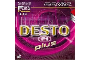 DONIC Desto F1 Plus de Tennis de Table en Caoutchouc