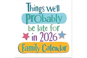 PORTICO DESIGNS LTD 2026 The Bright Side Square Family Planner Organiser Wall Calendar