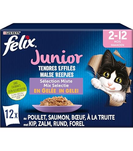 48 x 85 g 1 Adult Maaltijdzakjes Klassieke selectie in saus: Rund, Lam, Gevogelte Kip Whiskas