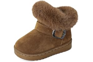MK MATT KEELY Stivali Neve Bambina Scarpe Stivaletti Invernali Ragazze con Suola Antiscivolo in Gomma e Fodera Calda