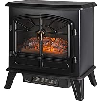 Russell Hobbs RHEFSTV2003B 1.85 KW Freestanding Black Electric Stove Fire  Heater with 2 Heat Settings, Adjustable Thermostat, 30 m² Room Size, 2 Year  Guarantee : Amazon.co.uk: Home u0026 Kitchen