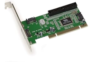 GÉNÉRIQUE KALEA-INFORMATIQUE Tarjeta controladora PCI con 3 puertos SATA y 1 puerto IDE. Montaje independiente o RAID 0 1 0+1 JBOD. Con chipset Via VT6421