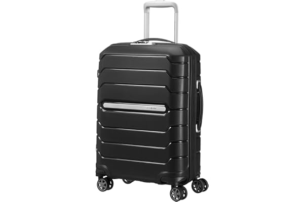Samsonite Flux - Spinner S Extensible Hand, 55 cm, 44 L, Noir (Noir)
