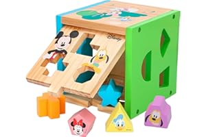 WOOMAX Cubo encajables bebé 14 Piezas, Figuras geométricas y Colores, Juguetes bebés 1 año, Juego Educativo niños 1-2 años, Desarrollo de Habilidades motoras (48717)