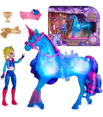 Licorne Surprise Unicorn Academy – Mini Figurine à Collectionner Avec Base Pierres Précieuses – Modèle Aléatoire – Dès 4 Ans