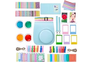 ZWOOS 10 en 1 Accesorios Compatible con Instax Mini 11, Incluida Funda para cámara, álbum y Otros Artículos para Recopilar y Mostrar Fotos