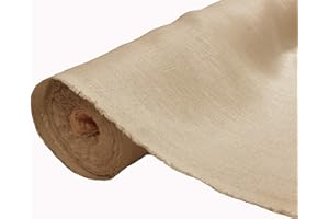 A-Express Naturale Puro 100% Tessuto di lino Materiale morbido Sartoria Moda Borsa di lino 140cm larghezza - 1 Metro 100cm x 140cm Beige