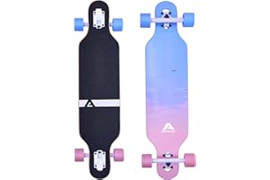 Apollo Longboard edición Especial Tabla Completa, con rodamientos de Bolas ABEC Alta velicidad, Drop-Through Freeride Skate Cruiser Boards