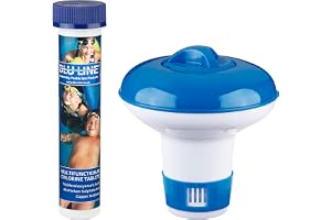 Small Dispenser with 10 Ultimate Chlorine Tablets 20g PLUS FREE TEST STRIPS