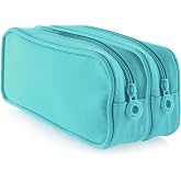 Office Box Double Pencil Case &ndash; Ref. 59811 &ndash; Two Large Interior Sections with Zip, Washable and Very Resistant to Carry Schoo