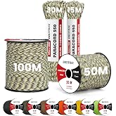 TUFF ROPE Paracord 550 In Nylon – Corda Per Esterni 30m X 4mm, 7 Fili Interni, Resistente Allo Strappo (Nero/Nero) - 3