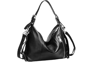 Heshe Vintage Womens Genuine Leather Handbags Tote Bag Top Handle Bag Satchel Designer Purses Cross-body Bag