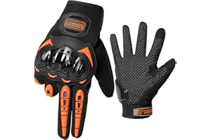 LVNRIDS Guanti da Moto Full Finger Touch Screen Donna Uomo Guanti Sportivi da Esterno per Motocross Ciclismo Campeggio Caccia Arrampicata