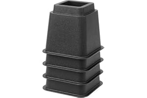 HOME COMPOSER Betterhöher Möbelerhöher 12.7 cm, 4er-Set Möbelerhöhung Hochleistungs-Möbel-Riser Betterhöhung für Sofa Tisch Couch Hubhöhe von, Schwarz