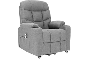 POLTRONE ITALIA Patty 1 Detraibile 19% Poltrona Relax Alzapersona reclinazione combinata schienale pediera Kit 4 ruote Grigio chiaro