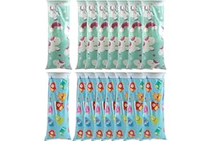 Biluer 16PCS Spucktüten,Brechbeutel,Kotztüten Auto,Kotzbeutel mit Ring,Für Kinder und Erwachsene Spucktüten Für Übelkeit und Erbrechen im Auto und Unterwegs 1500 ml Einwegbeutel(Cartoon-Stil)