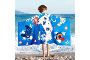 WERNNSAI Game Kids Beach Towel for Boys -76x150 cm Quick Dry Sand-Free Swim Towels for Boys Super Soft Absorbent Towel, Pool Camping Travel Bath Towel for Outdoor Sports Picnic