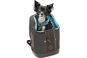 Kurgo Rucksack, Backpack for Small Dogs and Cats, Ideal for Hiking, Commuting or Travel, Waterproof Bottom, Black