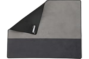 KITBRIX Outdoor Changing & Sitting Mat - Soft Microfibre with Waterproof Rubber Base - Foldable Wild Swimming Changing Mat for Wetsuit, Surf, Triathlon Transition, Cold Water Swimming