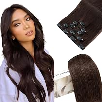 Clip-in Echthaarverlängerung 56 Cm Jet Black – 10 Tressen, 22 Clips, 200 G, Brasilianisches Remy-Haar, Doppelt Genäht