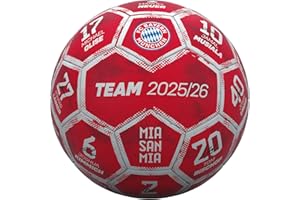 ‎FC BAYERN MÜNCHEN FC Bayern München I Fußball Größe 5 I Signature 2025-26 I Ball mit Unterschriften der Spieler
