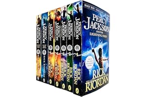 Percy Jackson Collection 7 Books Set By Rick Riordan (Lightning Thief, Sea of Monsters, Titan's Curse, Battle of the Labyrinth, Last Olympian, Greek Heroes, Greek Gods)