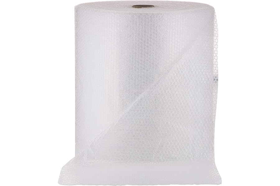 TPZ The Packaging Zone | Large Roll of Premium Polythene Bubble Wrap | Small Bubble Protective Wrap | Air Bubble Packaging for Moving Delicate Items & Package Storage Boxes (Clear, 500 x 100m)
