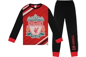 LIVERPOOL F.C. Liverpool FC Boys Pyjamas Long Sublimation Kids OFFICIAL Football Gift