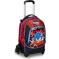 Zaino Trolley Scuola Seven Doppio Scomparto - Licenza Milan, 37 Litri, Utilizzo A Spalla O Trascinato